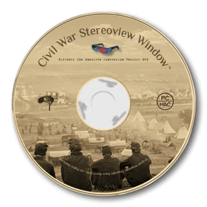 CIVIL WAR STEREOVIEW WINDOW - STEREO NEGATIVE TO 3-D ANAGLYPH CONVERSION PROJECT - Picture 1 of 10