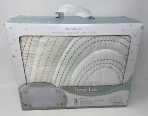 Brand New Trend Lab Rainbow 3 Piece Baby Crib Bedding Set NIB - Picture 1 of 5