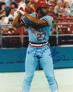 LONNIE SMITH SIGNED 8x10 PHOTO PHILLIES CARDINALS ROYALS BRAVES PIRATES ORIOLES - Picture 1 of 1