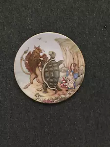 Limoges Alice in Wonderland "Alice et la Tortue" by Sandy Nightingale 1981 plate - Picture 1 of 2
