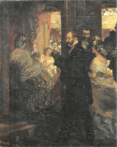 Adolph von Menzel - In the Opera House (1962) Signed - 17" x 22" Fine Art Print - Picture 1 of 1