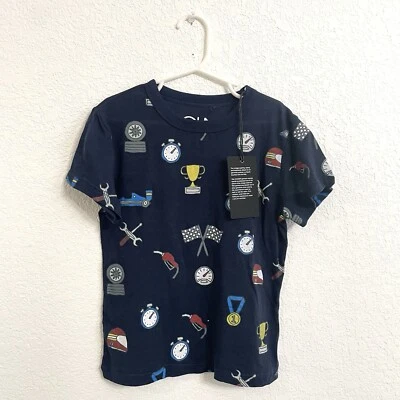 NUEVO CON ETIQUETAS Chaser Niños Niños Camisa Azul Campeón Carreras Manga Corta Cuello Redondo Talla 6 Foto 1 de 4