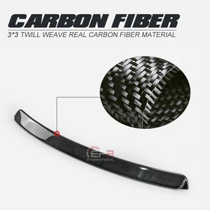 Para BMW E46 4 puertas fibra de carbono ventana trasera techo alerón divisor de fibra borde labial - Imagen 1 de 12