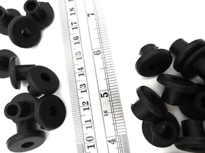 Ajuste de orificio de 3/8", gestión de cables de buje de goma, tiene orificio pasante de 1/4", envío gratuito - Imagen 1 de 12