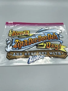 Disney Splash Mountain Ziploc Bag Have A  Zip-A-Dee-Doo-Dah-Day! - Picture 1 of 3