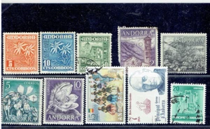Collezione ANDORRA (Spagnolo) 1948 - 1982 (10 diverse) CV $11+ - Foto 1 di 1