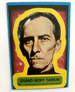 Aust Scanlens 1977 Star Wars Series One Trading Card # 68 GRAND MOFF TARKIN