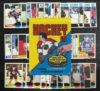 1980-81 Topps UN SCRATCHED Hockey Trading Cards Complete Your Set U Pick Gretzky - Image 1 of 2