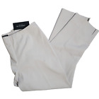 Lafayette 148 NY New $328 Stretch Cropped Bleecker Pants Vapor White size 8