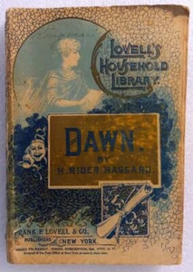H Rider Haggard: Dawn - Lovell's Household Library #50 - 1887 pb - Picture 1 of 4