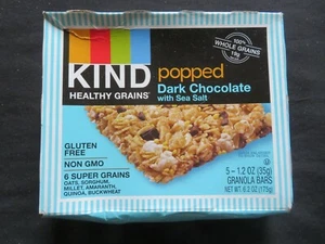 Kind Healthy Grains Popped Dark Chocolate Sea Salt Granola Bars 5 Bars / 6.2 Oz - Picture 1 of 1