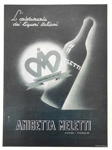 Anni 30 PUBBLICITÀ LIQUORE ANISETTA MELETTI ASCOLI PICENO Advertising - Imagen 1 de 1
