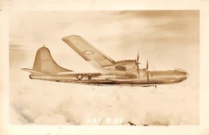 WW2 United States AAF B-29 Superfortress Heavy Bomber Vtg 1946 RPPC Postcard - Picture 1 of 2