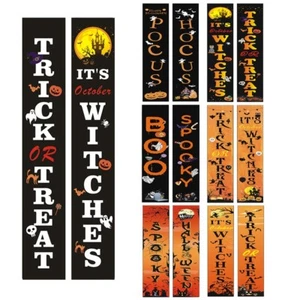 Exquisite Printed Halloween Couplet Banner High Quality Durable Party Decor - Picture 1 of 12