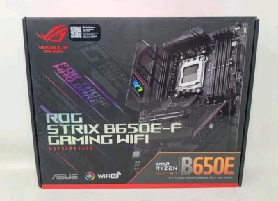 ASUS ROG STRIX B650E-F WiFi6e Socket AM5 AMD (LGA 1718) GAMING Motherboard- NEW - Image 1 of 4