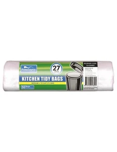 Cast Away Kitchen Tidy Bags Roll Medium 50 Pack 27 Litre  510 by 610 mm x 20 - Picture 1 of 1