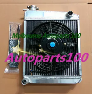 50mm ALUMINUM RADIATOR ROVER MINI 1275 GT 1959-1997 for AUSTIN 59-57 & Fan - Picture 1 of 6