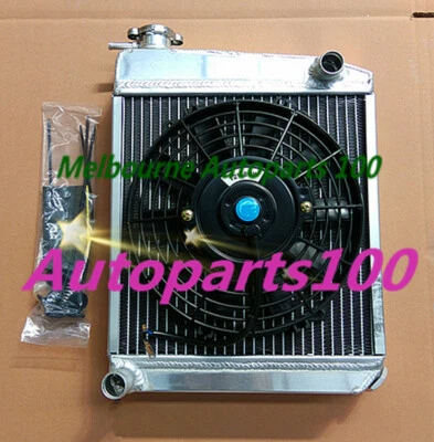 50mm ALLOY ALUMINUM RADIATOR & Fan for AUSTIN ROVER MINI 1275 GT 1959-1997 59-57 - Image 1 of 4