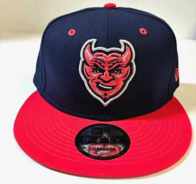 Iowa Cubs MILB NE Copa Devil 2023  Snapback Hat~Blue/Pink - Image 1 of 4