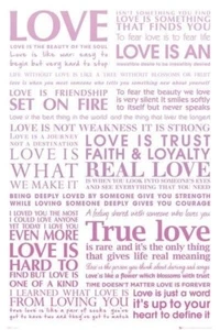 AMOR ~ DICHOS 24x36 PÓSTER INSPIRADOR Romance Fe Corazón Ojos ¡NUEVO/ENROLLADO! - Imagen 1 de 1