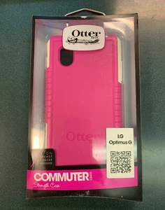 Funda de teléfono Otter Box serie Commuter para LG Optimus G rosa blanca - Imagen 1 de 2
