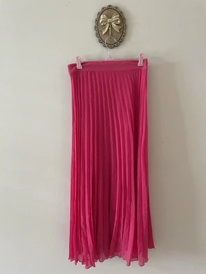 Saia plissada rosa Zara nova com etiquetas - Imagem 1 de 2