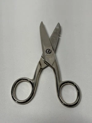 Vintage Klein Tools USA 2100-7 Electricians Scissors Wire Stripper 5" - Image 1 of 4