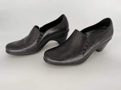 Dansko Bootie Leather Black Size 38 EU 7.5 US Slip-On Comfort Low Heel Round Toe - Image 1 of 4