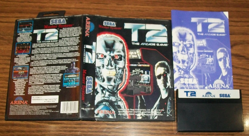 T2 The Arcade Game Sega Master System SMS Complete CIB RARE US SELLER!! - Image 1 of 1