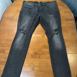 PRPS Jeans Herren Gr. 38 Schwarz Denim Stretch Distressed - Bild 1 von 14