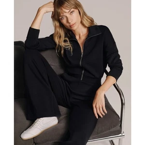 Mono SPANX AirEssentials Manga Larga Pierna Ancha Negro XS Cómodo Elastizado Viaje  - Imagen 1 de 10