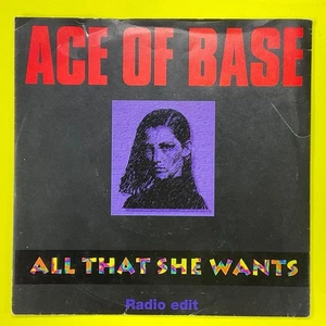Ace of Base, ALL That She Wants 7’ Vinyl Single Record - Picture 1 of 4