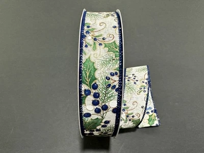 Cinta con cable de Navidad varias opciones 1,5" (10 yardas) Foto 1 de 3