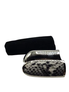 Estuche de lápiz labial Guerlain Rouge G safari exótico con doble tapa de espejo - Imagen 1 de 3