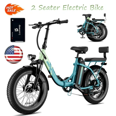 Bicicleta Eléctrica Plegable Luckeep 750W Velocidad Máxima 28 MPH Largo Alcance 65 Millas Foto 1 de 4