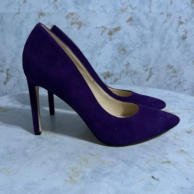 Nine West Women's Size 8M Shoes Purple Suede Pump Comfort Career Fashion Heels - Image 1 of 4