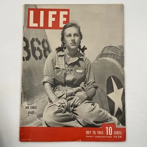 Life Magazine - July 19, 1943 - Female Air Force Pilot World War II - Picture 1 of 8