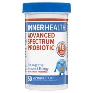 Inner Health Advanced Spectrum Probiotic 50 Capsules Gut Digestive Immune Energy - Picture 1 of 3