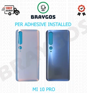Für Xiaomi Mi 10 PRO 5G M2001J1G Hintere Akkudeckel Glas mit Klebstoff - Bild 1 von 3