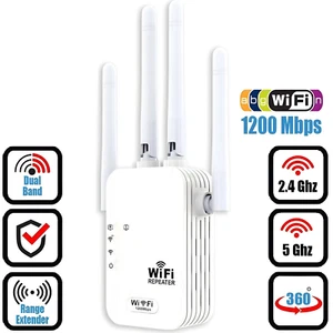 NEWiFi Range Extender Repeater 1200Mbps Wireless Amplifier Router Signal Booster - Picture 1 of 1