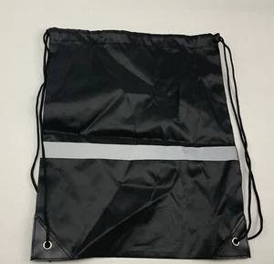 Mochila reflectante con cordón para gimnasio deporte saco de cuerda paquete bolsas de entrenamiento ajustadas - Imagen 1 de 3
