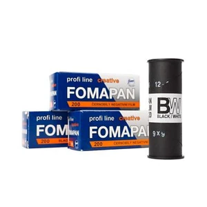 3x Fomapan 200 Creative Rollfilm 120 s/w b/w Schwarzweißfilm Mittelformat - Picture 1 of 2