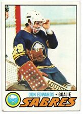 DON EDWARDS NHL ROOKIE CARD 1977-78 TOPPS #201