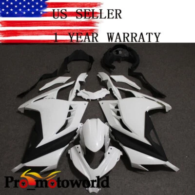 Unpainted Fairing Kit For Kawasaki Ninja 300 2013-2017 ABS Injection Bodywork - Image 1 of 4