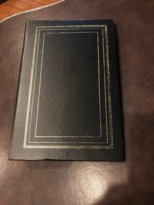 Vintage Genuine Top Grain Cowhide Leather 3-Ring Photo Album - Picture 1 of 5