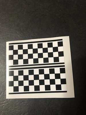 COX THIMBLE DROME GAS POWERED 4 RED/YELLOW AVION P-51 BENDIX RACER WING STICKERS - Image 1 of 3