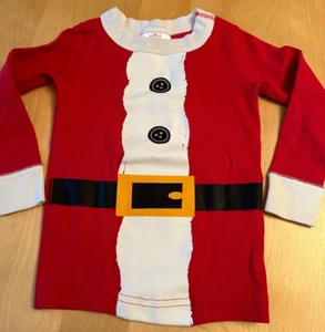 HANNA ANDERSSON SANTA CHRISTMAS PAJAMA LONG JOHN TOP INFANT 18 24 MONTHS EU 80 - Picture 1 of 3