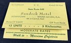 Sundeck Motel Winter Haven FL Florida Hotel Room Lobby Advertising Card Map
