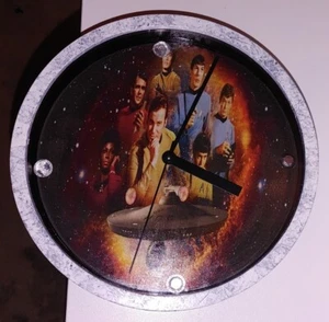 Star Trek/ USS Enterprise Custom 9" Wall Clock - Various Images Available - Picture 1 of 1