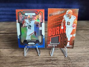 2023 Amari Cooper Red White Blue Prizm & Absolute Burners Patch Browns 